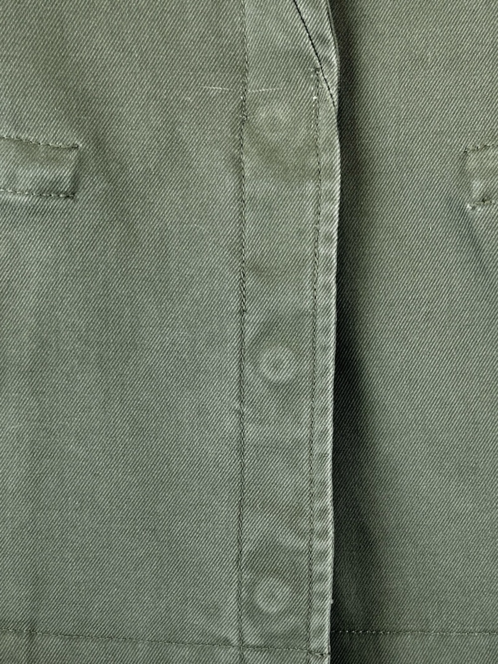 Zadig & Voltaire Vedam Bis Military Green Skull Cotton Utility Jacket Flaws Sz L - Picture 15 of 15